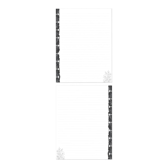 Happy Planner Farmhouse Black & White Floral Classic Filler Paper - Picture 2 of 2